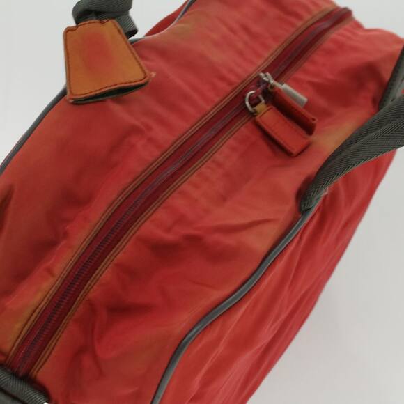 PRADA Hand Bag Nylon Red - Picture 6 of 10